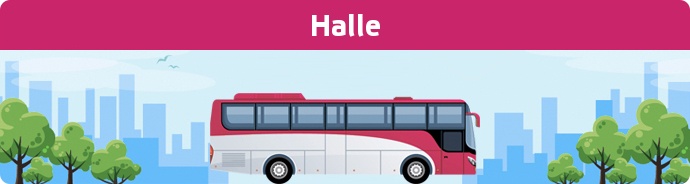 Fernbusbahnhof in Halle